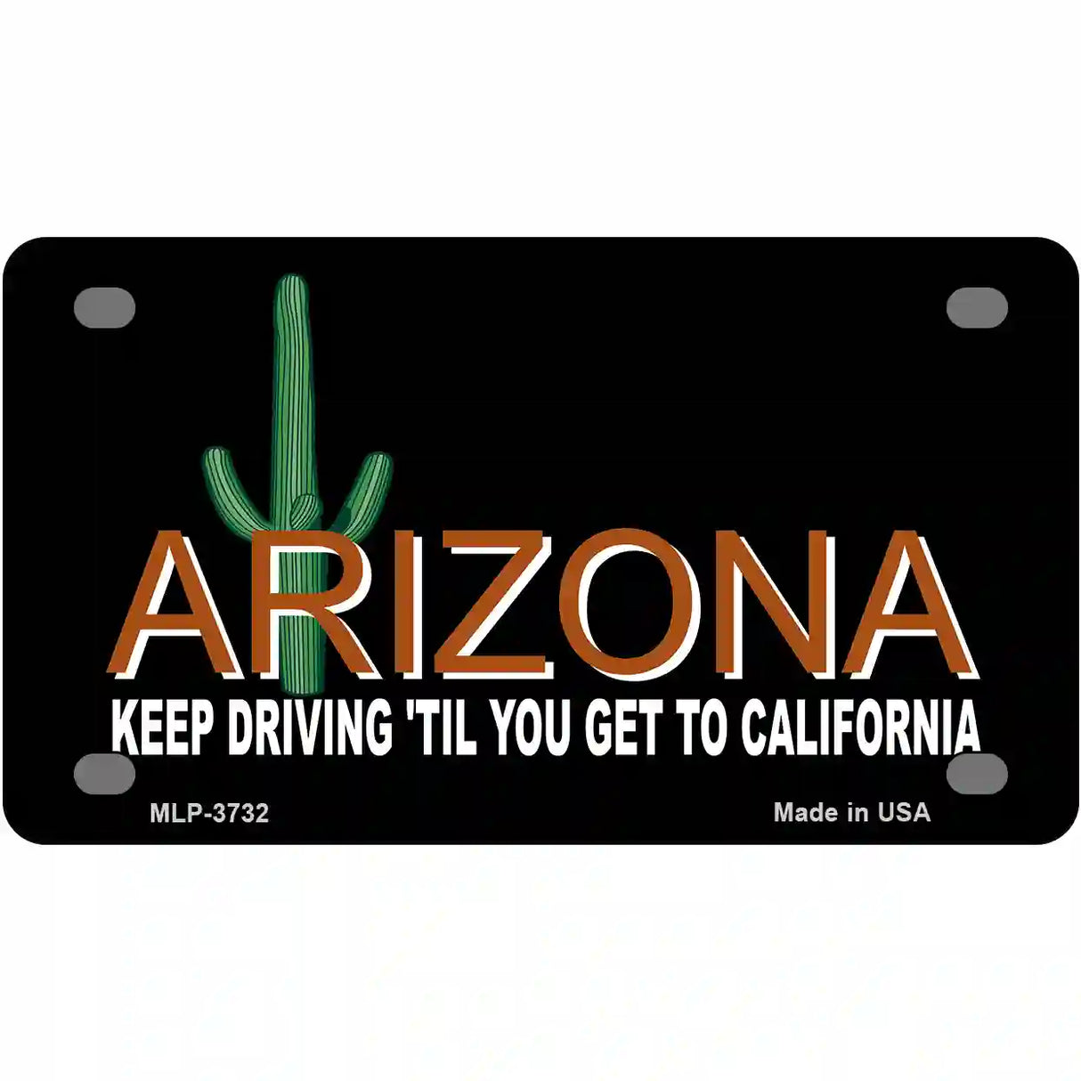 Arizona Keep Driving Metal Novelty License Plate 4" x 2.2" (MLP)