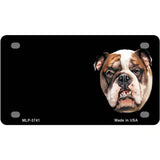 Bull Dog Offset Metal Novelty License Plate 4" x 2.2" (MLP)