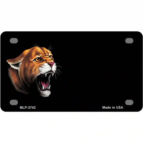 Cougar Offset Metal Novelty License Plate 4" x 2.2" (MLP)