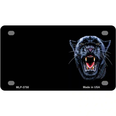 Panther Offset Metal Novelty License Plate 4" x 2.2" (MLP)