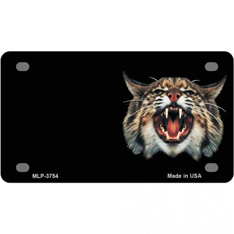 Wildcat Offset Metal Novelty License Plate 4" x 2.2" (MLP)