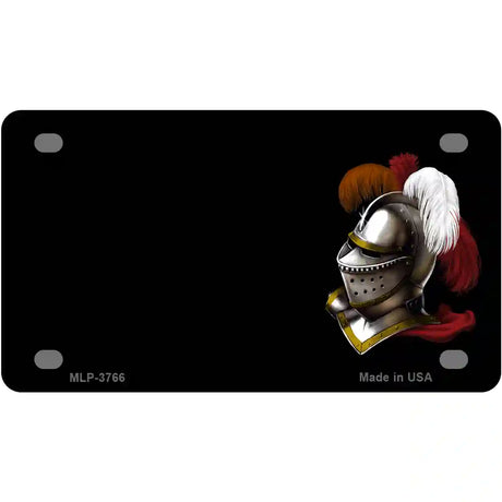 Armor Offset Metal Novelty License Plate 4" x 2.2" (MLP)