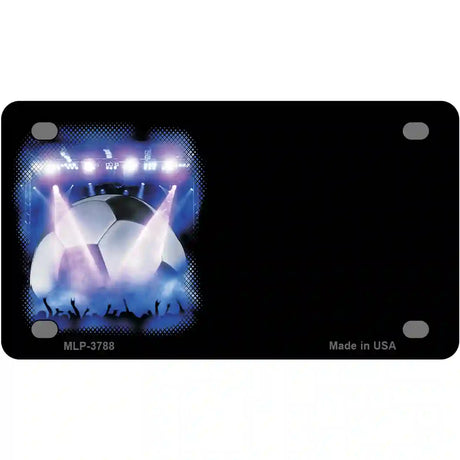 Soccer Game Offset Metal Novelty License Plate 4" x 2.2" (MLP)