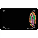 Virgin Mary Offset Metal Novelty License Plate 4" x 2.2" (MLP)