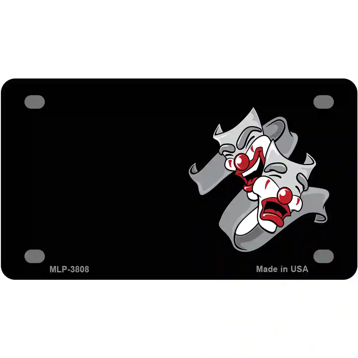 Theater Drama Offset Metal Novelty License Plate 4" x 2.2" (MLP)