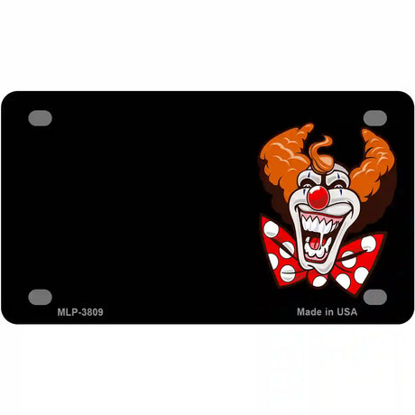 Clown Offset Metal Novelty License Plate 4" x 2.2" (MLP)