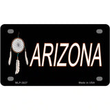 Dreamweaver Offset Arizona Metal Novelty License Plate 4" x 2.2" (MLP)