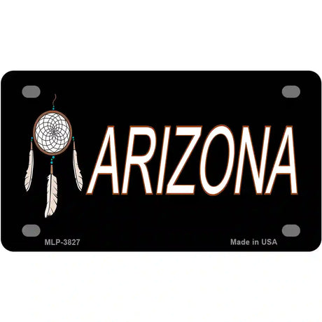 Dreamweaver Offset Arizona Metal Novelty License Plate 4" x 2.2" (MLP)