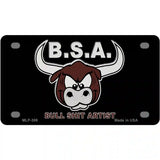 Bull Shit Artist Metal Novelty License Plate 4" x 2.2" (MLP)