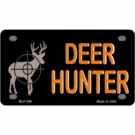 Deer Hunter Metal Novelty License Plate 4" x 2.2" (MLP)