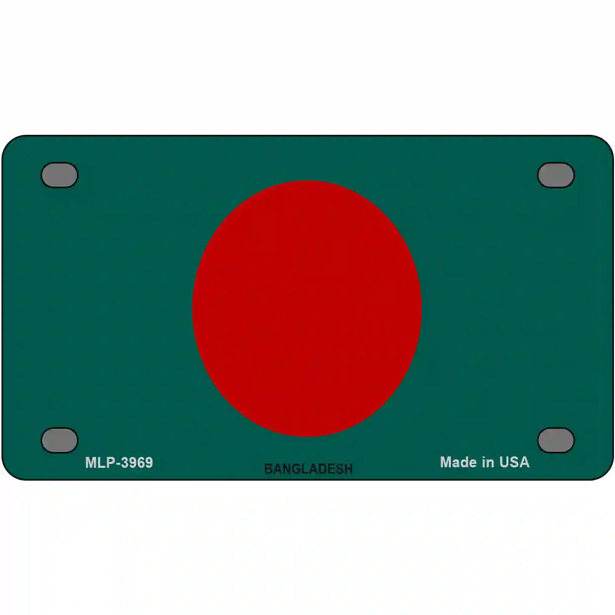 Bangladesh Flag Metal Novelty License Plate 4" x 2.2" (MLP)