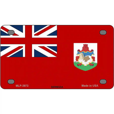 Bermuda Flag Metal Novelty License Plate 4" x 2.2" (MLP)