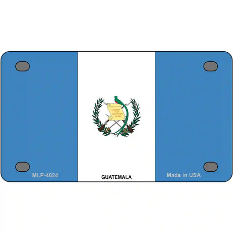 Guatemala Country Flag Metal Novelty License Plate 4" x 2.2" (MLP)