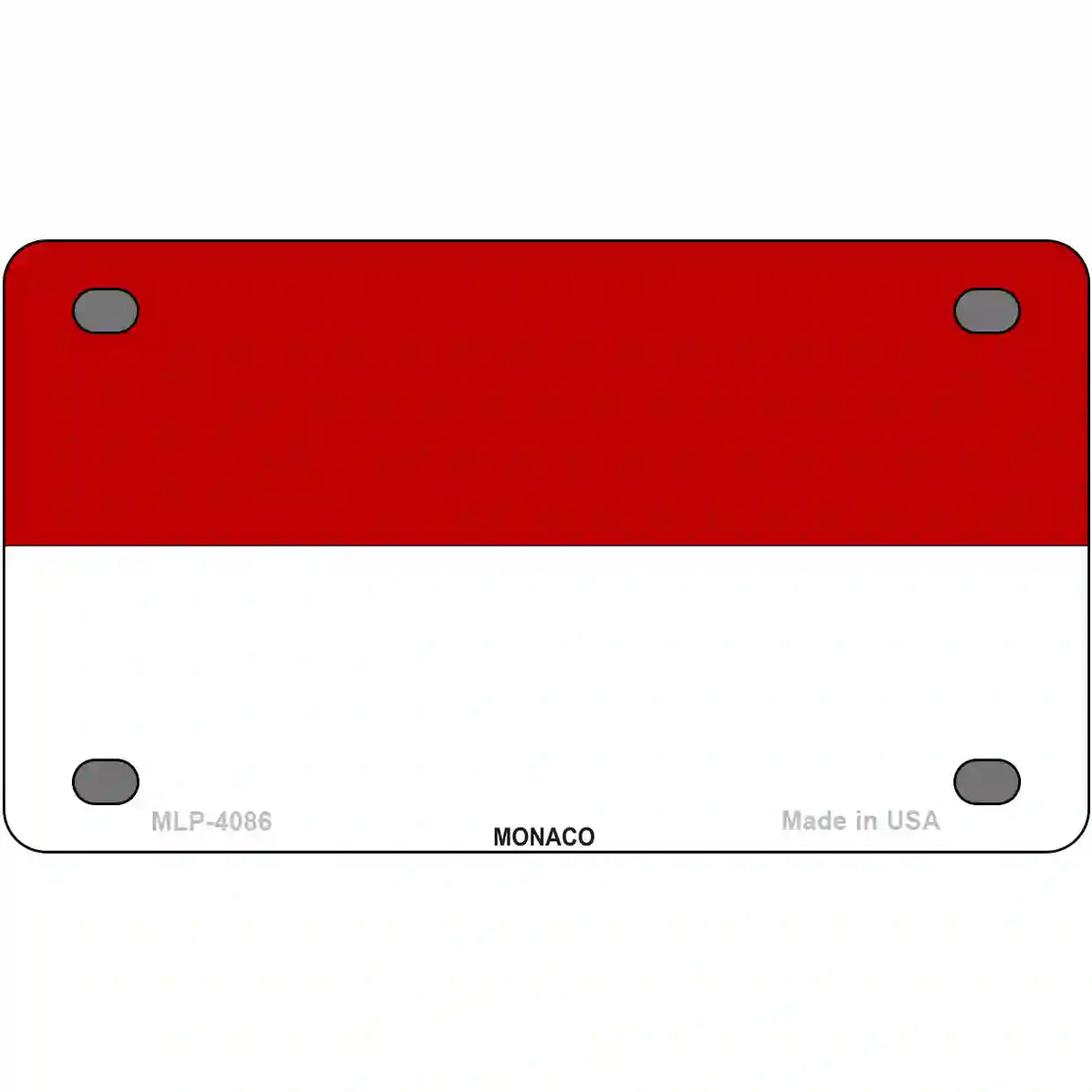 Monaco-C Flag Metal Novelty License Plate 4" x 2.2" (MLP)