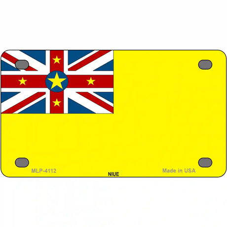 Nive Flag Metal Novelty License Plate 4" x 2.2" (MLP)