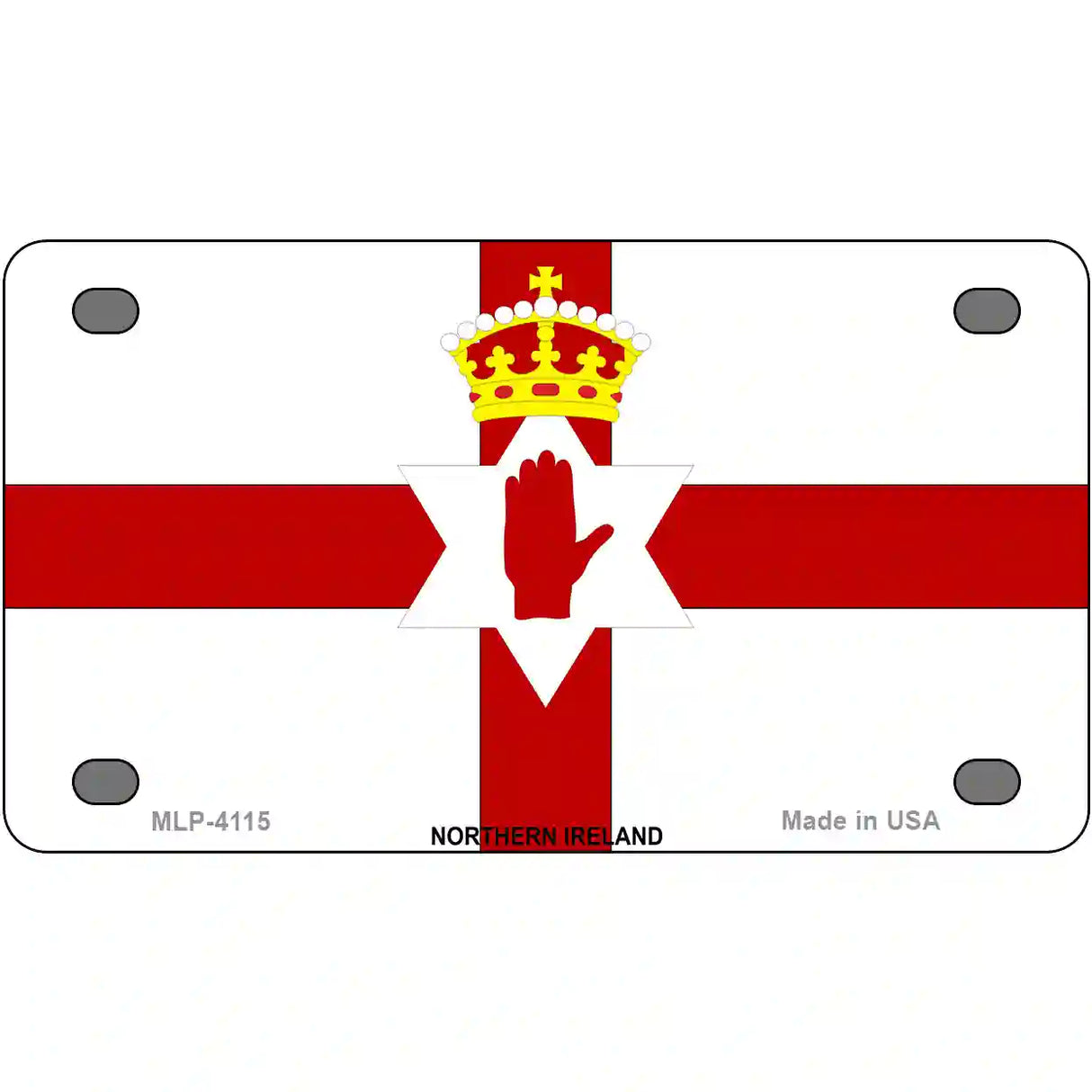 Northern Ireland Flag Metal Novelty License Plate 4" x 2.2" (MLP)