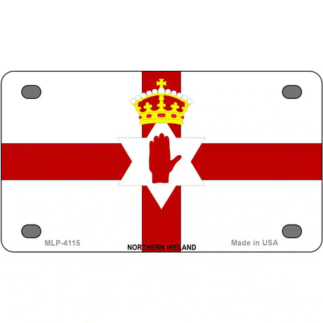 Northern Ireland Flag Metal Novelty License Plate 4" x 2.2" (MLP)