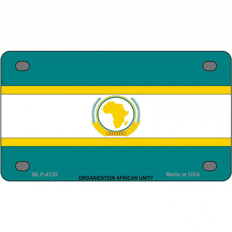 Organization African Unity Flag Metal Novelty License Plate 4" x 2.2" (MLP)