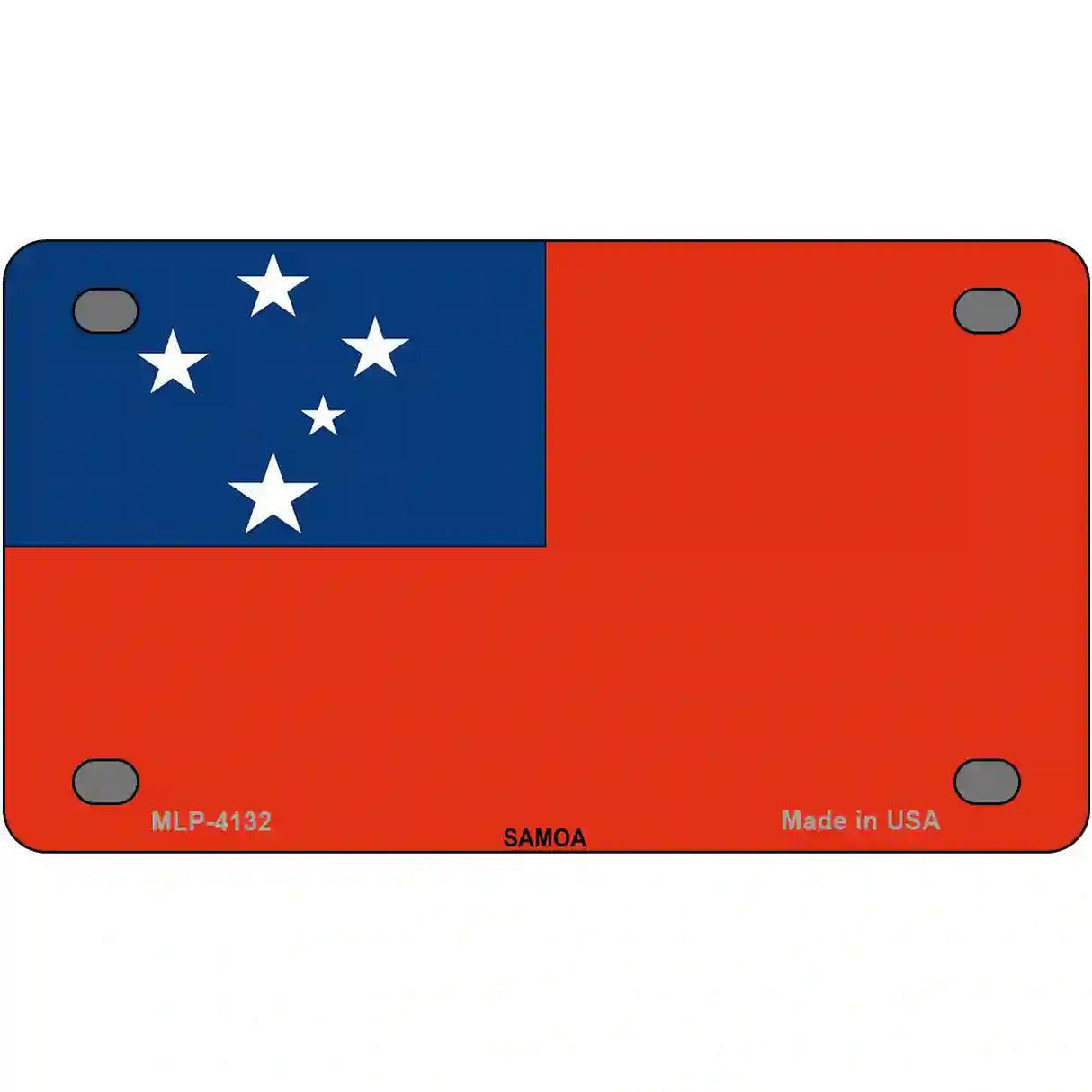 Samoa Flag Metal Novelty License Plate 4" x 2.2" (MLP)