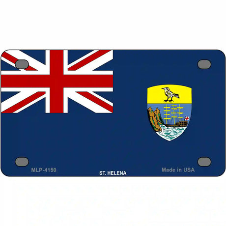 St Helena Flag Metal Novelty License Plate 4" x 2.2" (MLP)