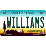 Williams Arizona Novelty Metal License Plate 4" x 2.2" (MLP)