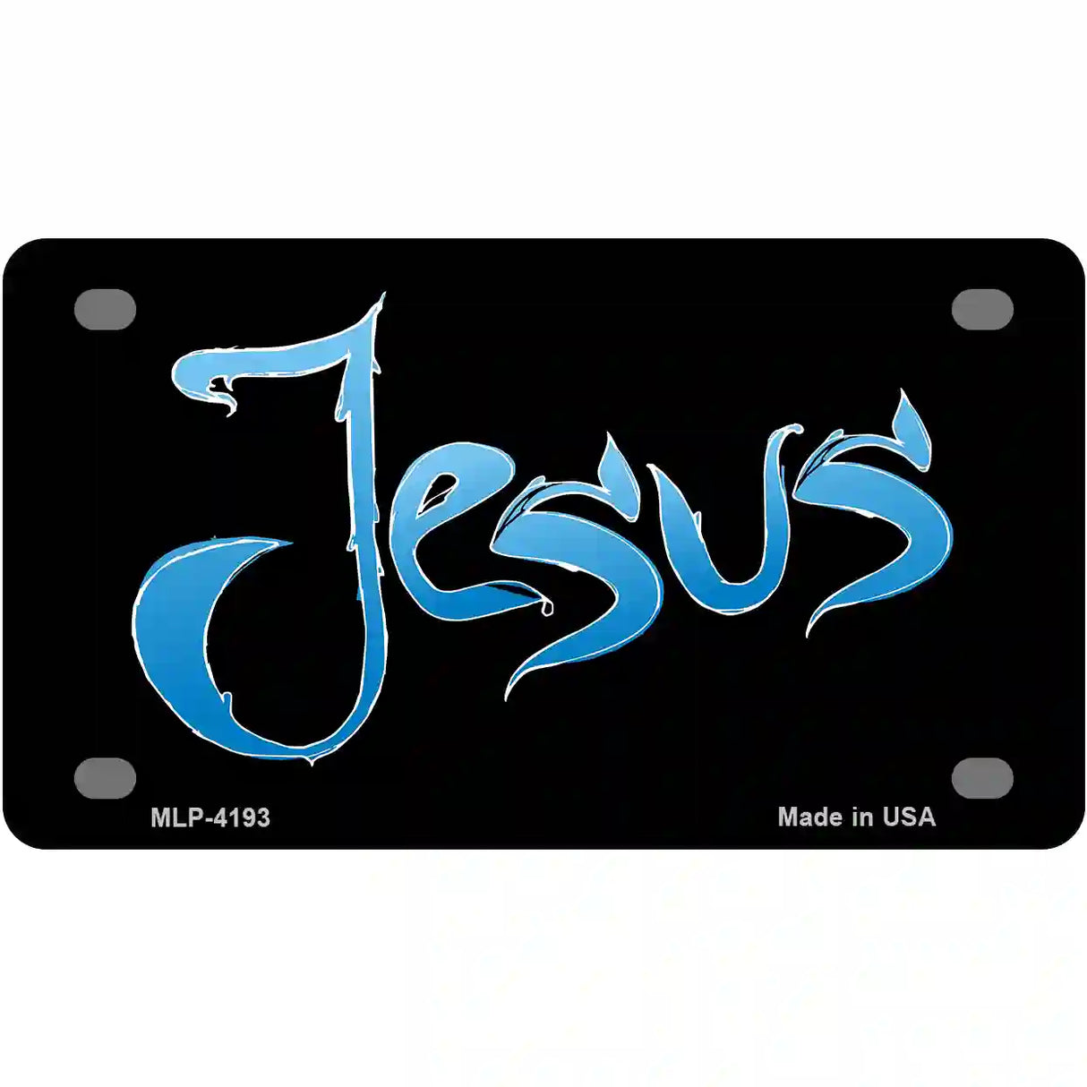 Jesus Metal Novelty License Plate 4" x 2.2" (MLP)