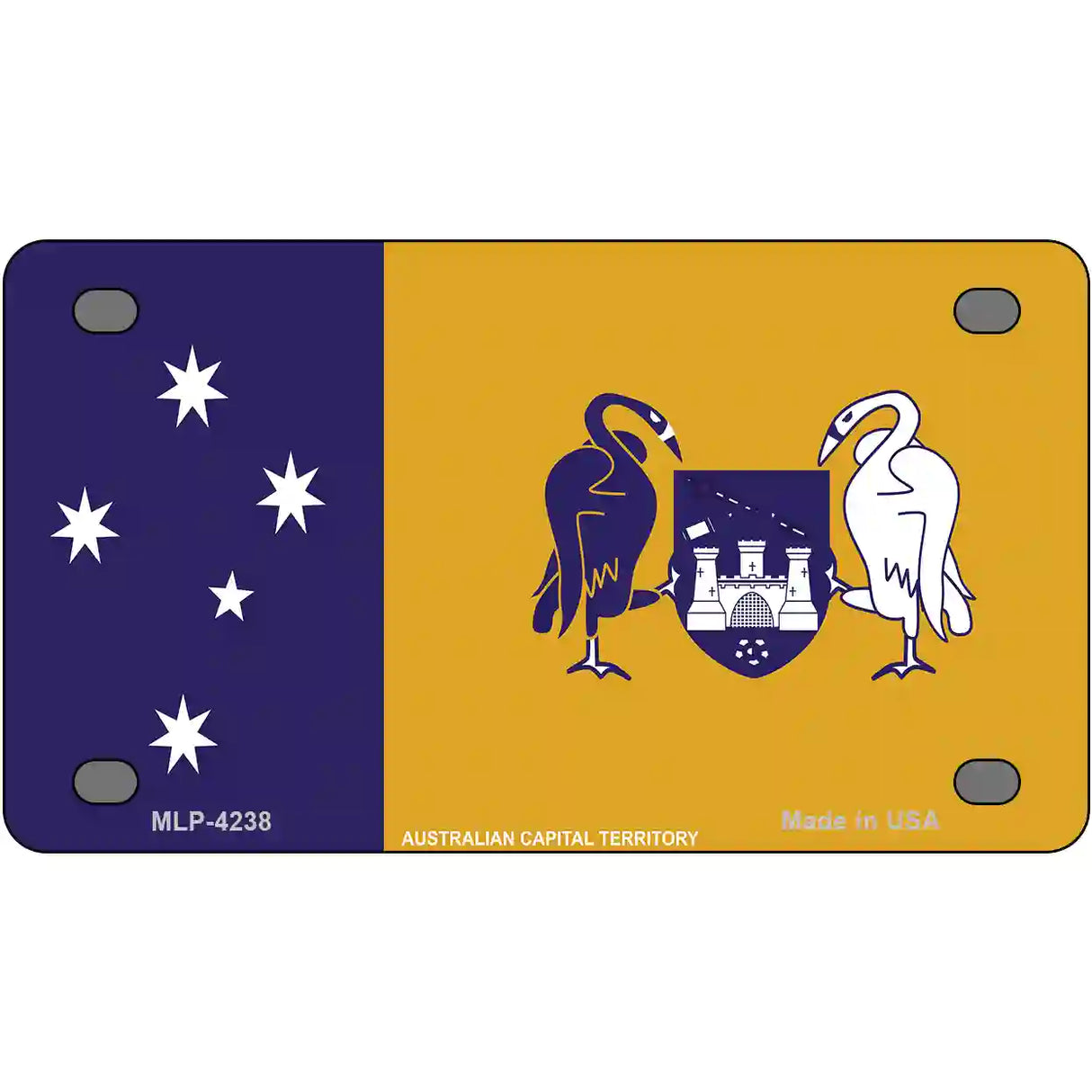 Australia Capital Territory Metal Novelty License Plate 4" x 2.2" (MLP)