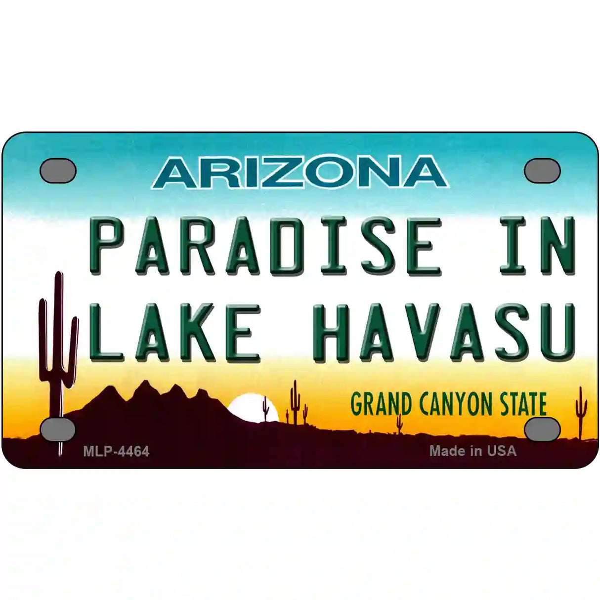 Paradise In Lake Havasu Arizona Novelty Metal License Plate 4" x 2.2" (MLP)