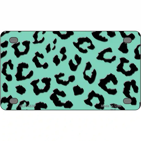 Mint Black Cheetah Metal Novelty License Plate 4" x 2.2" (MLP)