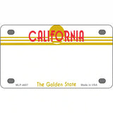 California Golden State Plate Novelty State Blank Metal License Plate 4" x 2.2" (MLP)