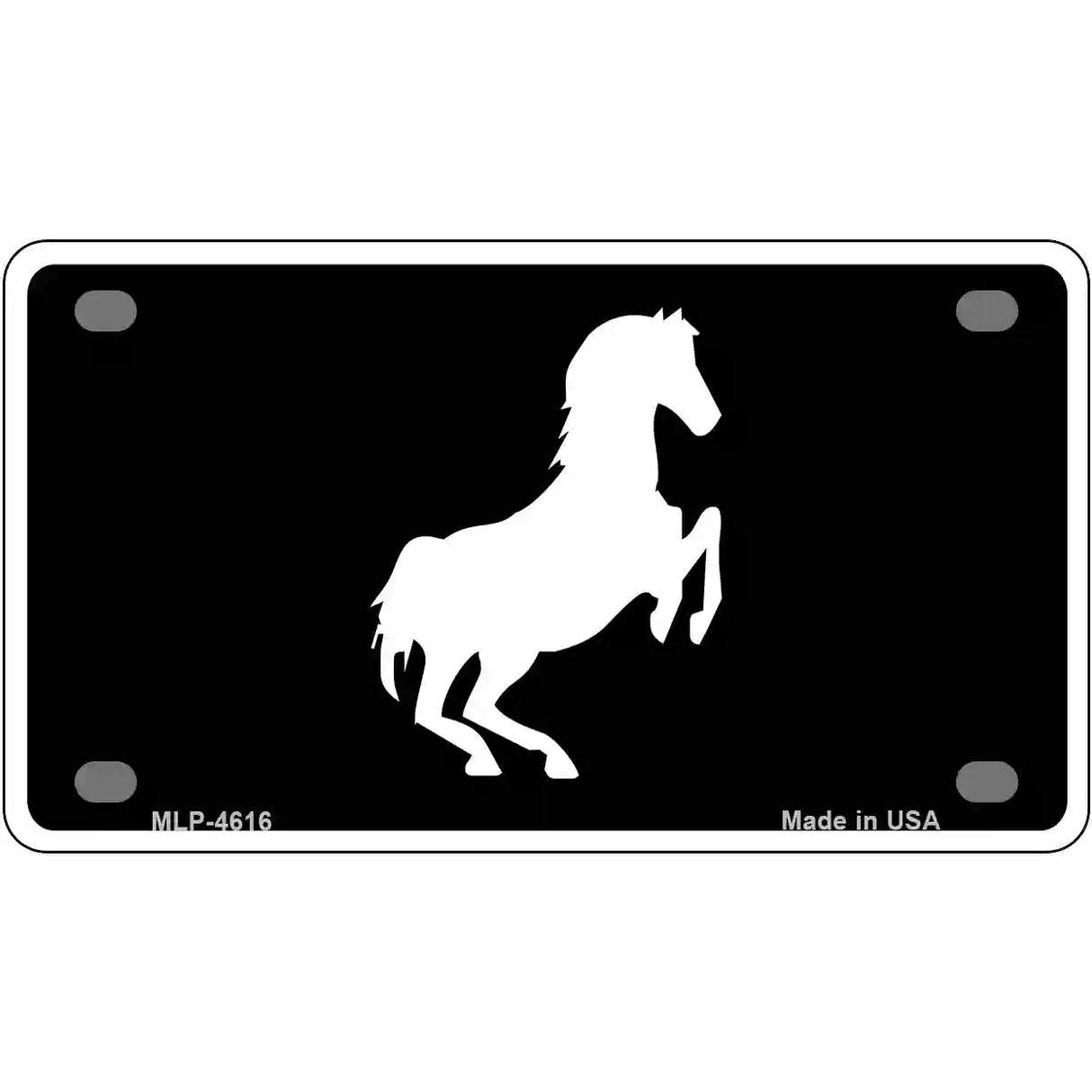 Horse Novelty Metal License Plate 4" x 2.2" (MLP)