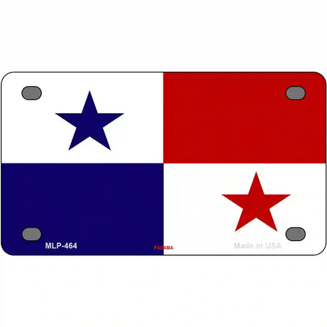 Panama Flag Metal Novelty License Plate 4" x 2.2" (MLP)