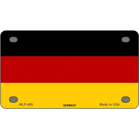 Germany Flag Metal Novelty License Plate 4" x 2.2" (MLP)