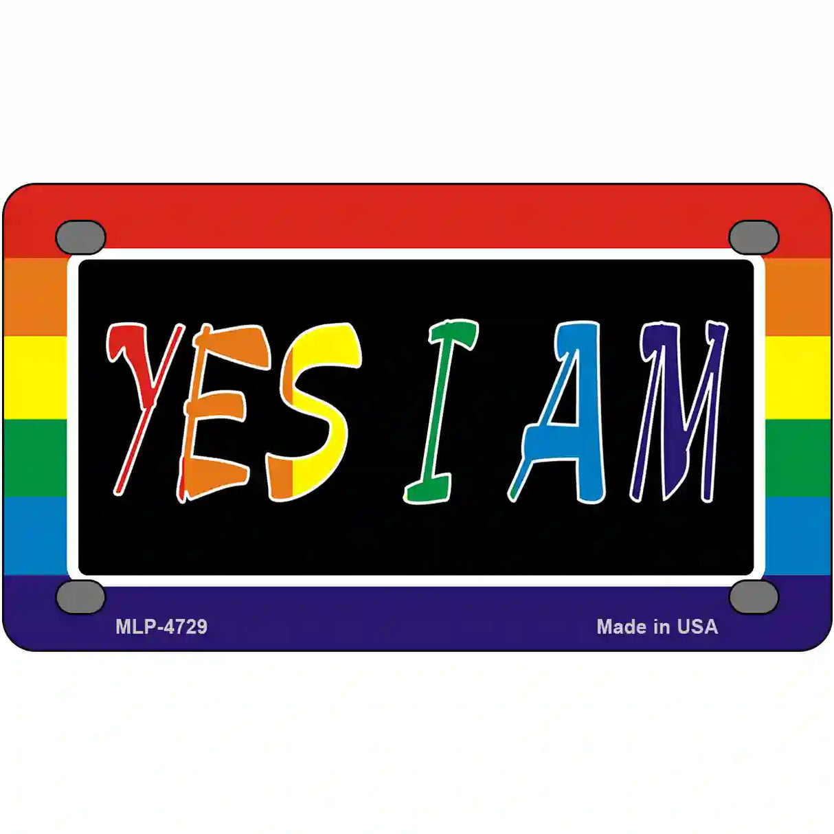 Yes I Am Metal Novelty License Plate 4" x 2.2" (MLP)