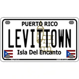 Levittown Puerto Rico Metal Novelty License Plate 4" x 2.2" (MLP)