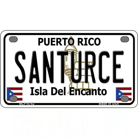 Santurce Puerto Rico Metal Novelty License Plate 4" x 2.2" (MLP)