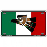 Made In Mexico Flag Metal Novelty License Plate 4" x 2.2" (MLP)