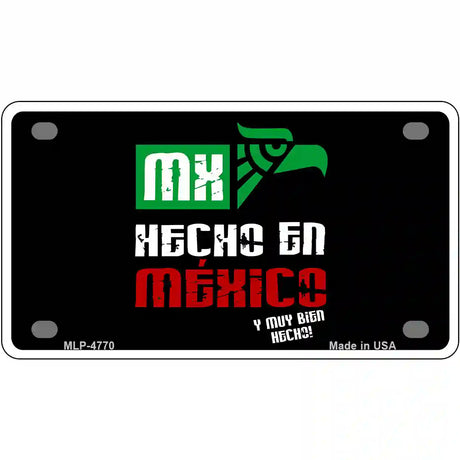 Made In Mexico Metal Novelty License Plate 4" x 2.2" (MLP)