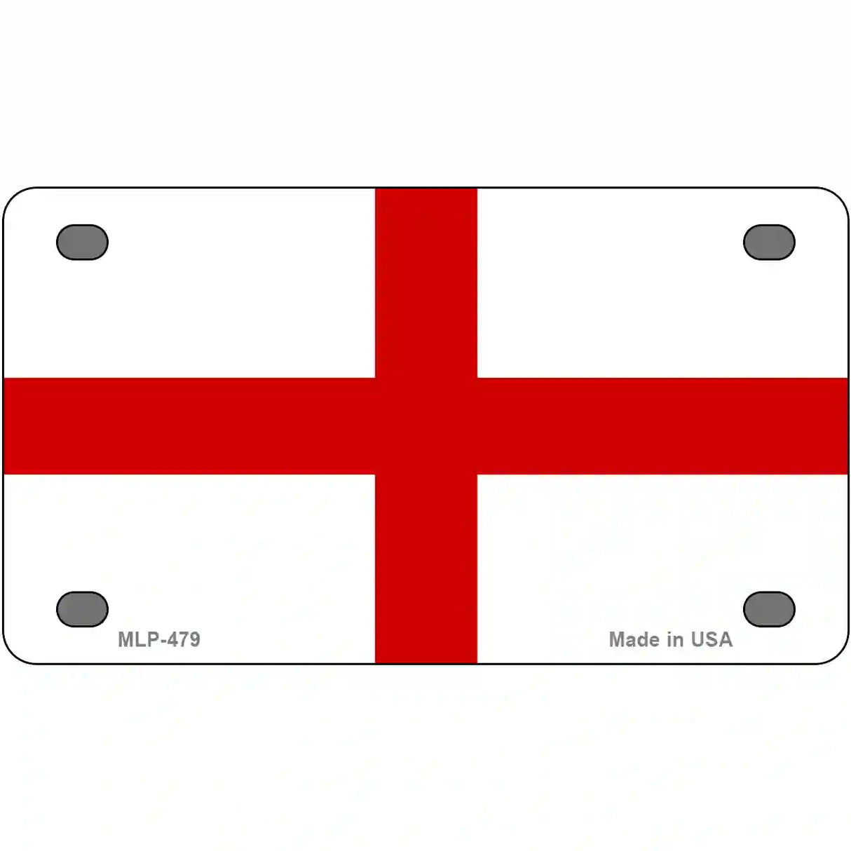 England Flag Metal Novelty License Plate 4" x 2.2" (MLP)