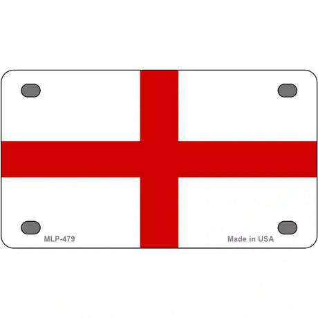 England Flag Metal Novelty License Plate 4" x 2.2" (MLP)