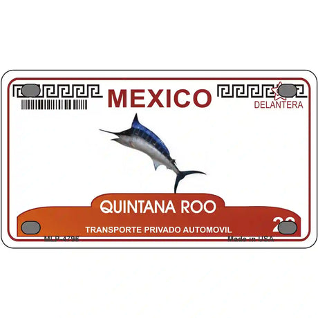 Quintana Roo Mexico Novelty Metal License Plate 4" x 2.2" (MLP)