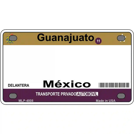 Guanajuato Mexico Novelty Metal License Plate 4" x 2.2" (MLP)