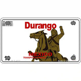 Durango Mexico Novelty Metal License Plate 4" x 2.2" (MLP)