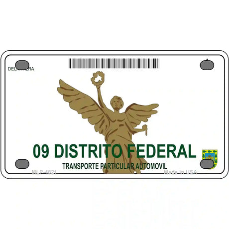 Distrito Federal Mexico Novelty Metal License Plate 4" x 2.2" (MLP)