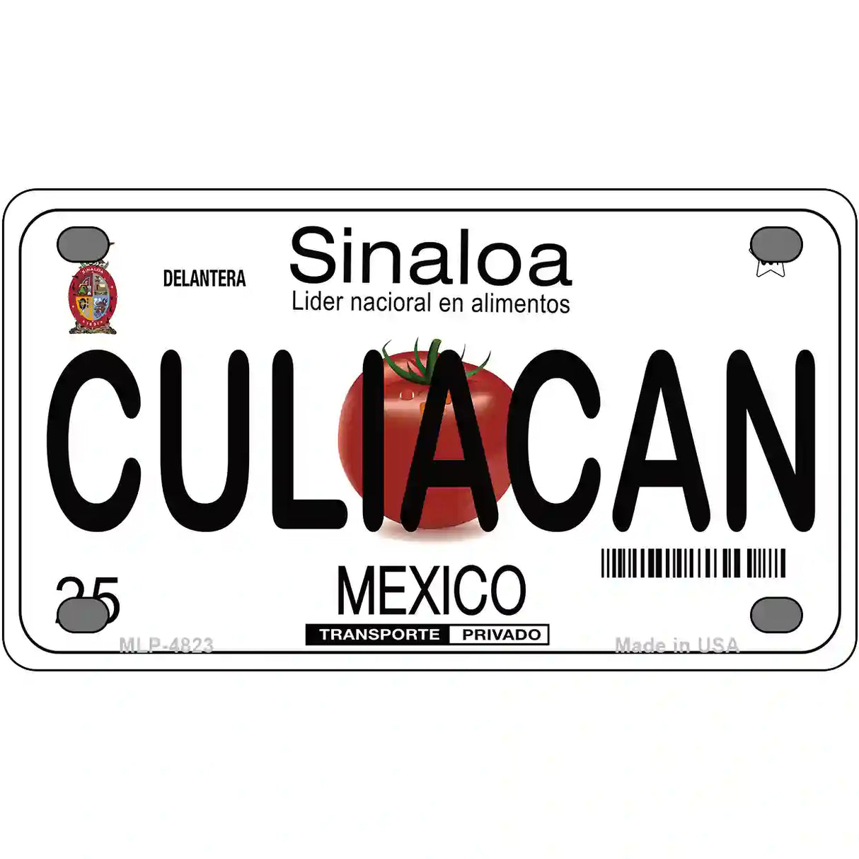 Culiacan Mexico Novelty Metal License Plate 4" x 2.2" (MLP)