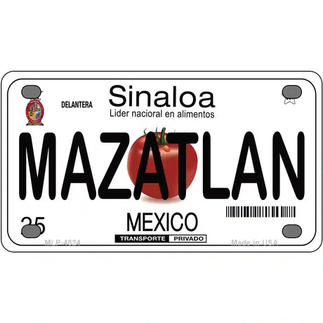 Mazatlan Mexico Novelty Metal License Plate 4" x 2.2" (MLP)