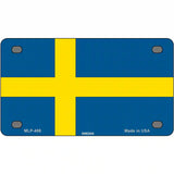 Sweden Flag Metal Novelty License Plate 4" x 2.2" (MLP)