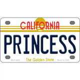 Princess California Novelty Metal License Plate 4" x 2.2" (MLP)