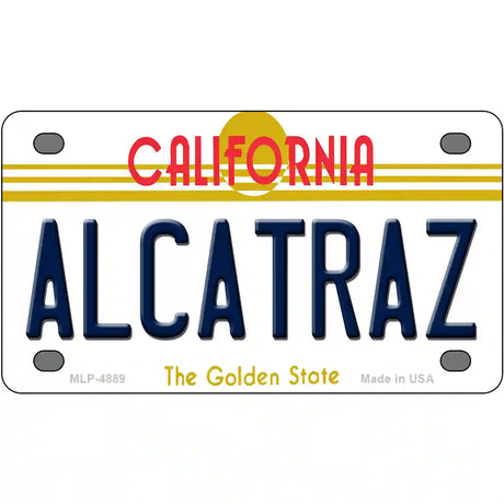 Alcatraz California Novelty Metal License Plate 4" x 2.2" (MLP)