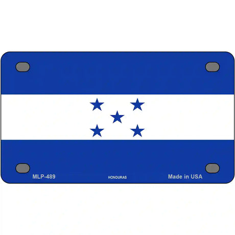 Honduras Flag Metal Novelty License Plate 4" x 2.2" (MLP)